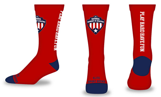 Elite Custom Socks- NAofA Edition (Red and Blue)