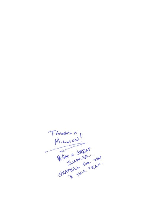 Summer Thank You Card 10 Pack