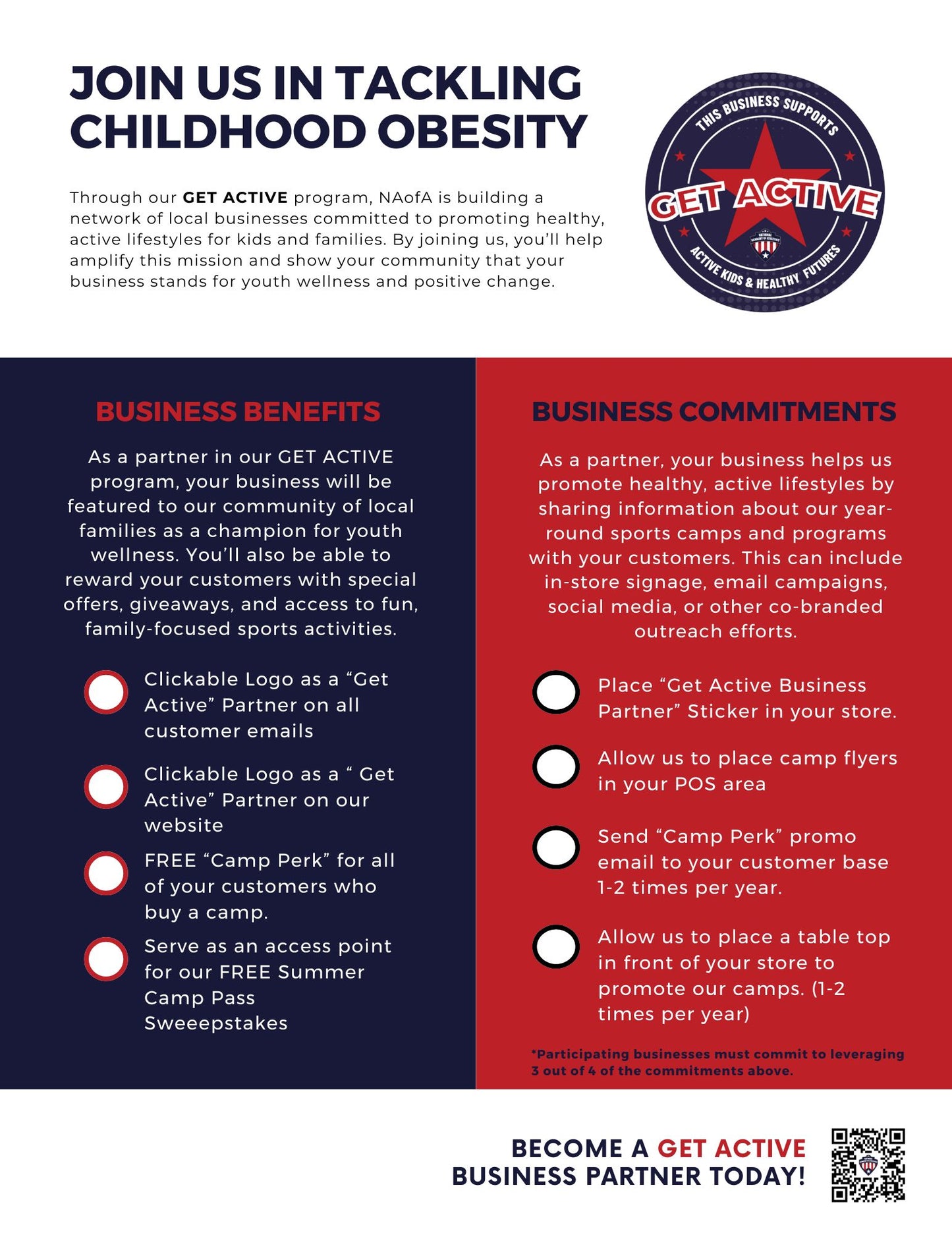 "Get Active" Business Partner Sales Flyers (Stack of 50)