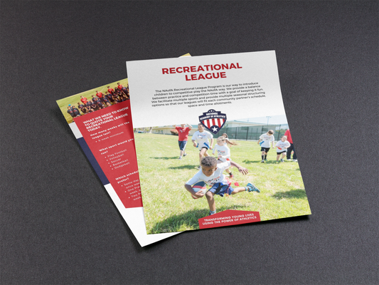 Recreation League Sales Sheet